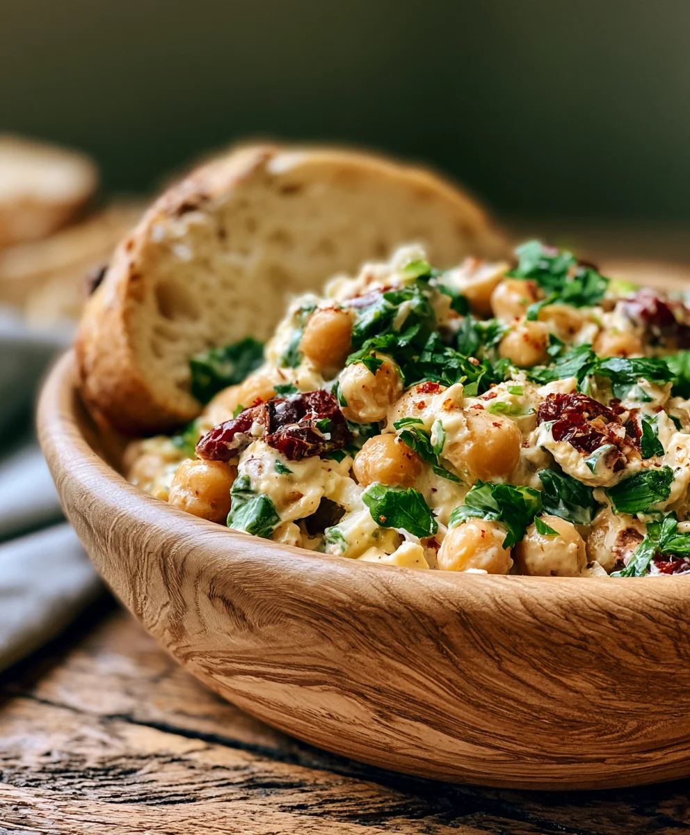 Better Than Takeout: Creamy Chickpea Salad in Mins!