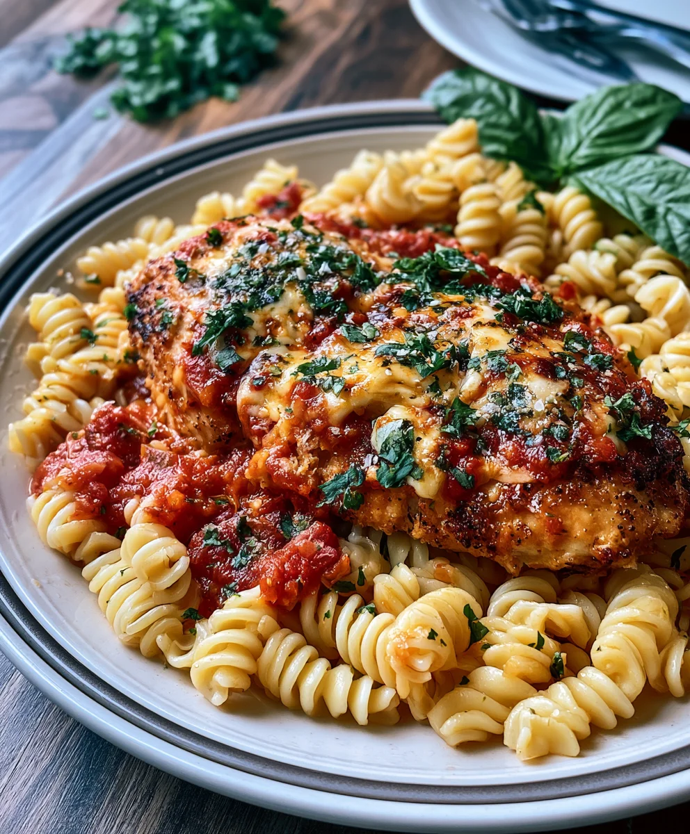 Garlic Parmesan Chicken Pasta