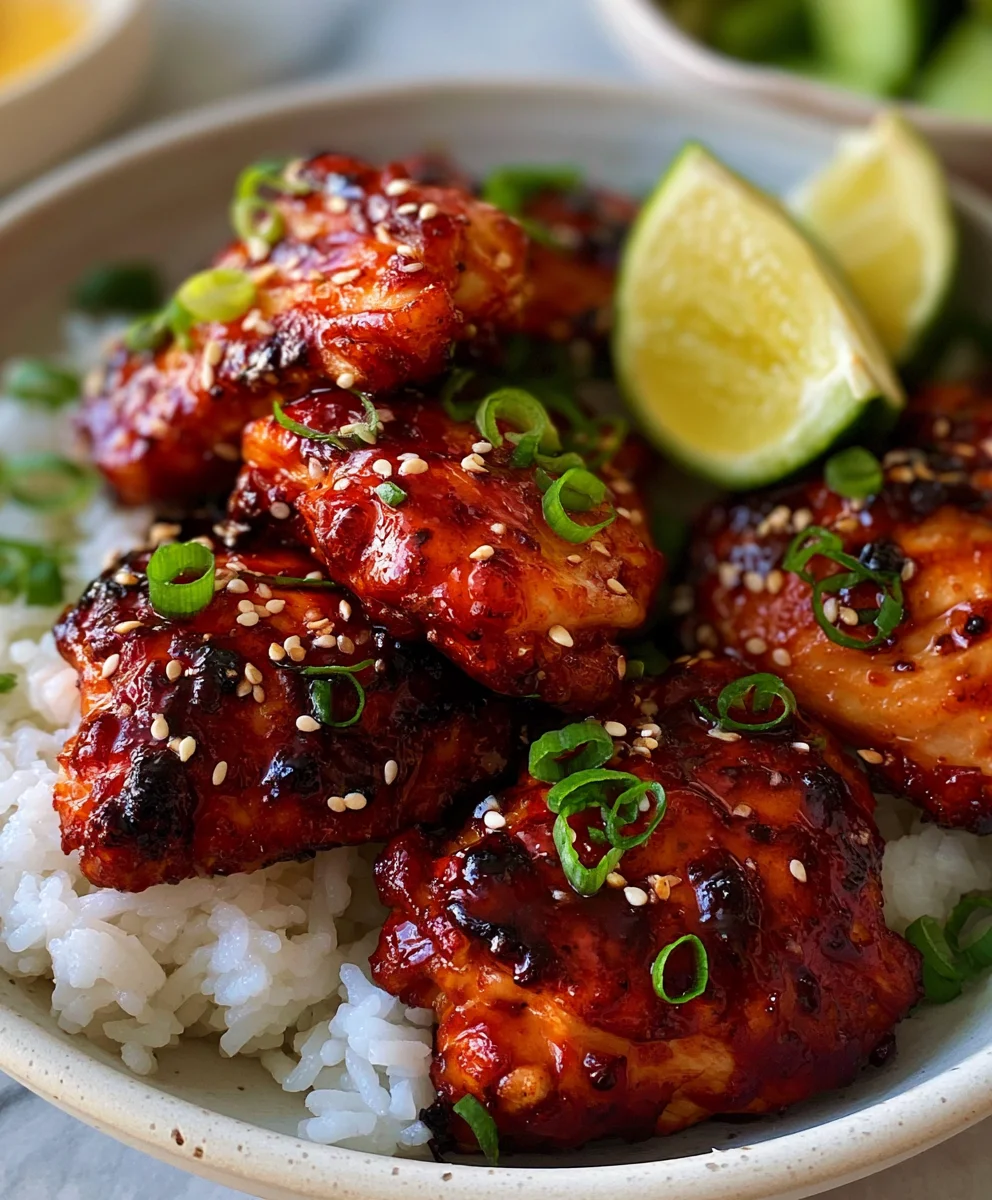 Air Fryer Honey Gochujang Chicken