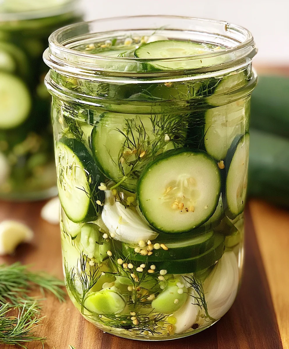 Best Garlic And Dill Refrigerator Pickles: Ready in Hour!