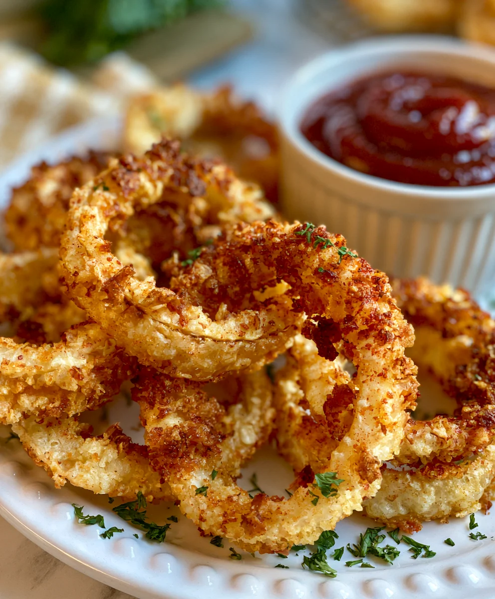 Air Fryer Homemade Onion Rings: Crispy & Better than Takeout!