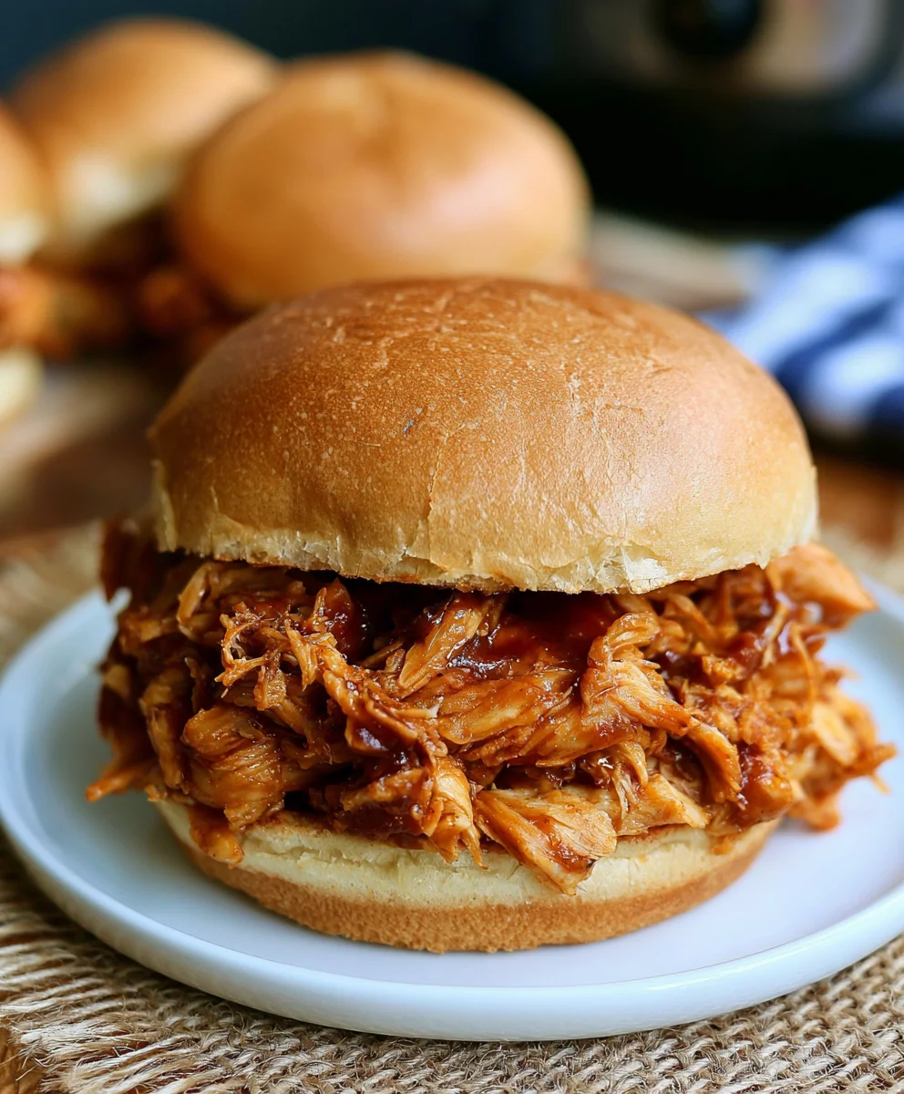 Easy Crockpot BBQ Pulled Chicken: Better Than Takeout!