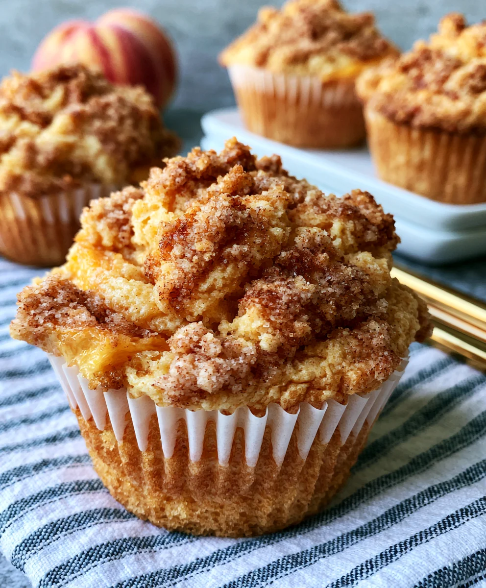 Peach Cobbler Muffins: Everyone Loves These Fresh Baked Treats