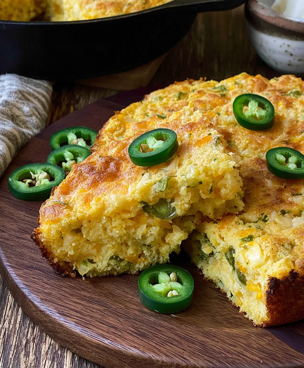 Jalapeno Cheddar Cornbread: Everyone Loves This Spicy Treat!